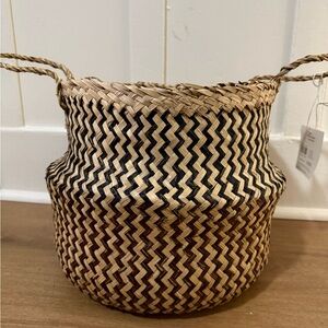 NWT Allen+Roth  Woven Basket.